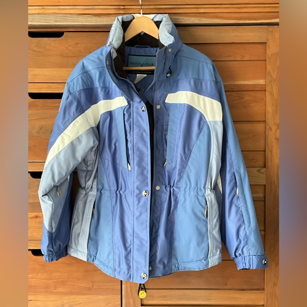 Women's Couloir Pinnacle Size 12‎ Insulated Ski/Snowboard Jacket Blue White